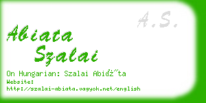 abiata szalai business card